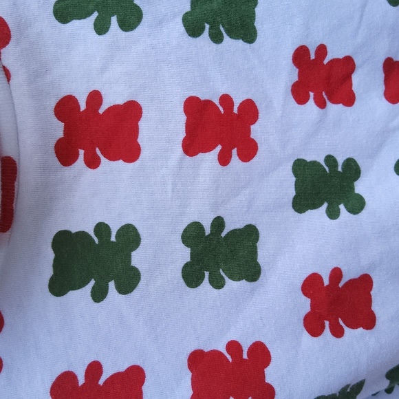Dec. 25th Festive Red and Green Bear Print Turtleneck Size Large - Picture 3 of 6